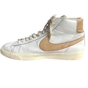Nike Blazer Mid ’77 Vintage Leather High Top White Beige Men’s 10